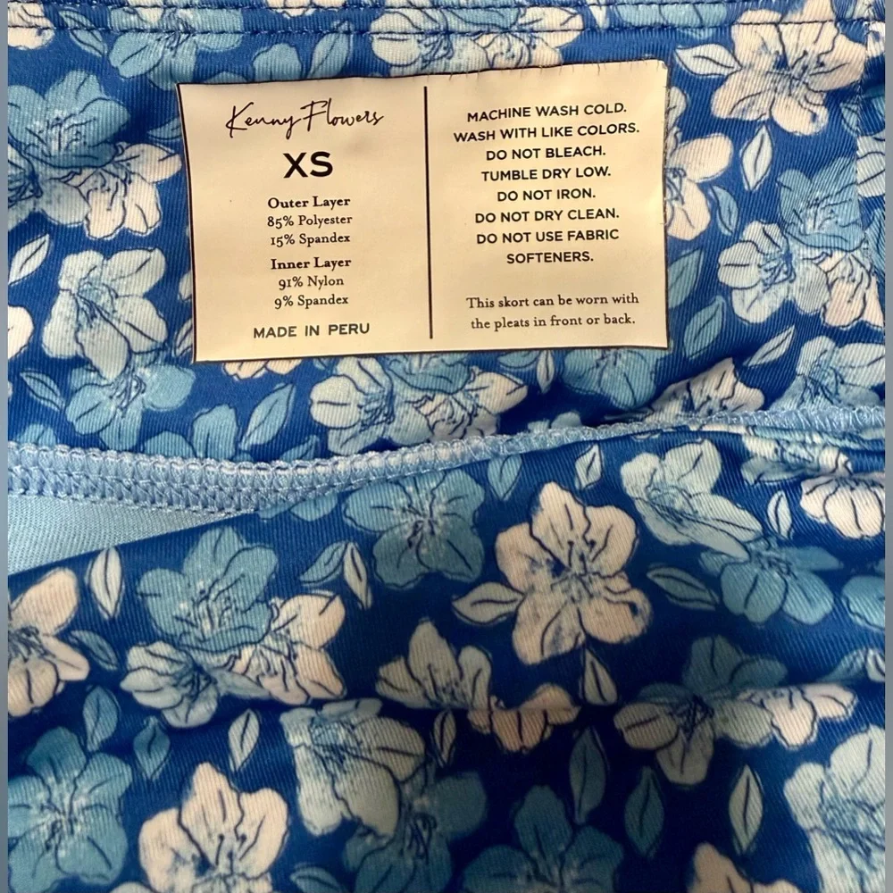 Kenny Flowers The Azaleas Ladies County Club Skort Blue Size XS  ⛳️🎾🏓 - Picture 5 of 6